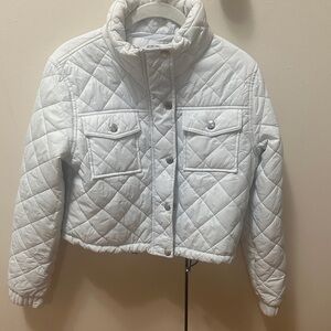 Calvin Klein Jeans White Quilted Puffer Jacket